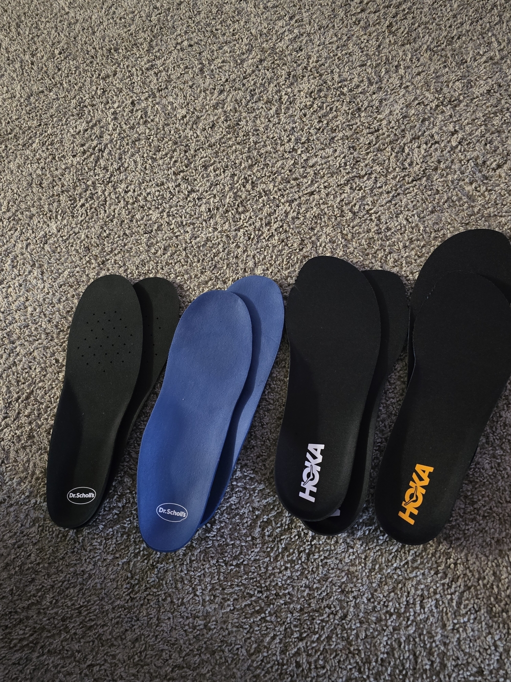 Hoka Men's Athletic Insoles - Black and Blue